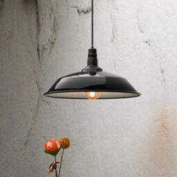 Retro 36Cm Siny Black Pendant Lampshade, Hanging Pendant Light Shade Easy Fit - thumbnail 5
