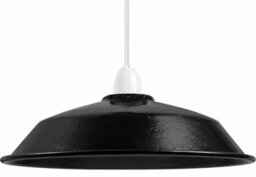 Retro 36Cm Siny Black Pendant Lampshade, Hanging Pendant Light Shade Easy Fit