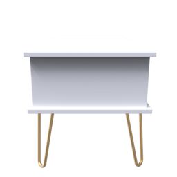 Linear Ready Assembled Matt Indigo & White 1 Drawer Small Coffee Table (H)455mm (W)905mm (D)395mm - thumbnail 7