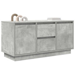 Berkfield Tv Cabinet With Led Lights Concrete Grey 100X41X50 Cm - thumbnail 5