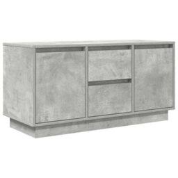 Berkfield Tv Cabinet With Led Lights Concrete Grey 100X41X50 Cm - thumbnail 3