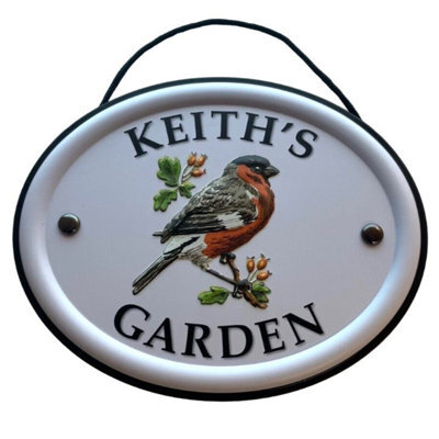 Mulberry Studios Decorative Bird Garden Sign - Keith's Garden