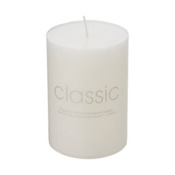 Thehotsale 6Pcs White Candles Set Unscented Pillar Paraffin Wax - thumbnail 5
