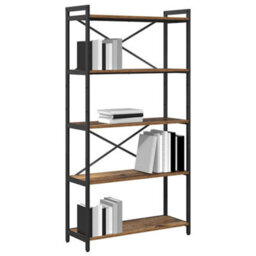 Berkfield Bookcase Old Wood 80 X 30 X 153 Cm Engineered Wood - thumbnail 3