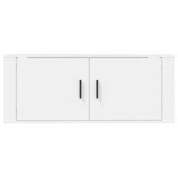 Berkfield Classic Wall Mounted Tv Cabinet White 100X34.5X40 Cm - thumbnail 6