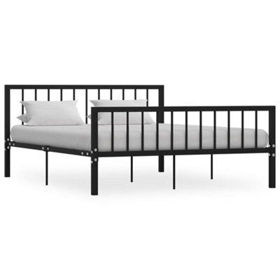 Berkfield Bed Frame Black Metal 160X200 Cm - image 1