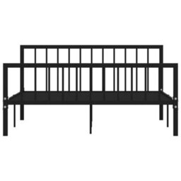 Berkfield Bed Frame Black Metal 160X200 Cm - thumbnail 3