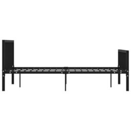 Berkfield Bed Frame Black Metal 160X200 Cm - thumbnail 4