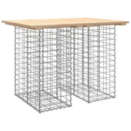 Berkfield Rustic Garden Bench Gabion Design 100X70X72 Cm Solid Wood Pine