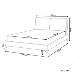 Beliani Bed Boucle Melle 160 X 200 Cm (Eu King Size) Off-White - thumbnail 3