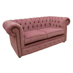 Chesterfield 2 Seater Pimlico Lilac Fabric Sofa Settee Bespoke In Classic Style - thumbnail 3