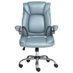 Executive Office Chair With Padded Flip-Up Armrest, Ergonomic Recliner Computer Chair With Tilt Function For Home Office Working - thumbnail 1