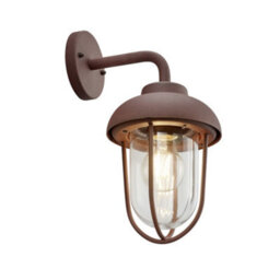 Luminosa Lighting Luminosa Duero Vintage Outdoor Wall Lantern Rusty Ip44 - Uk Stock