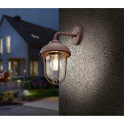 Luminosa Lighting Luminosa Duero Vintage Outdoor Wall Lantern Rusty Ip44 - Uk Stock - thumbnail 3