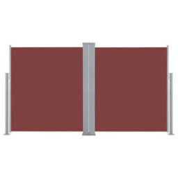 Berkfield Retractable Side Awning Brown 140X600 Cm - thumbnail 4