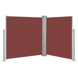 Berkfield Retractable Side Awning Brown 140X600 Cm - thumbnail 2