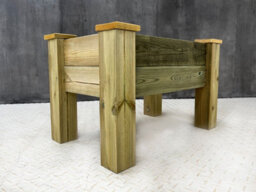 Arbor Garden Solutions Gardenglow Wooden Planter, 2-Tier Smooth Surface (L-75Cm X D-60Cm X H-50Cm) - thumbnail 4