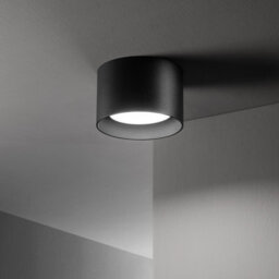 Ideal Lux Spike Round Surface Mounted Downlight Black - thumbnail 2