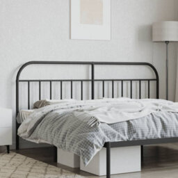 Berkfield Metal Headboard Black 193 Cm - thumbnail 3