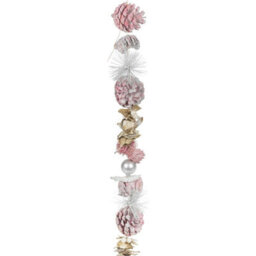 Urbn-Living Urbnliving 150Cm Genuine Pinecone Christmas Garland Pink Tree Fireplace Decor Xmas Door Wreath - thumbnail 3
