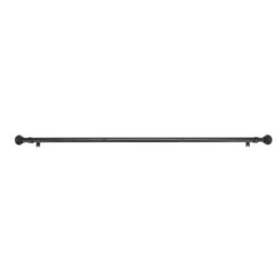 Living And Home Glossy Black Multi-Section Metal Telescopic Curtain Rod And Bracket, 183-366Cm - thumbnail 8