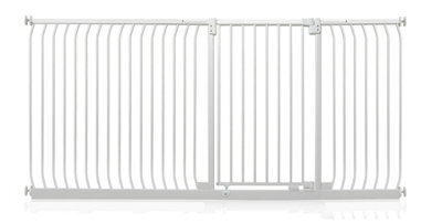 Safetots Extra Tall Elite Safety Gate, 216Cm - 225Cm, Matt White, Extra Tall 96.8Cm In Height, Pressure Fit Stair Gate - image 1