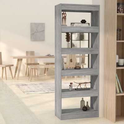 Berkfield Book Cabinet/room Divider Grey Sonoma 60X30X166 Cm Engineered Wood - image 1