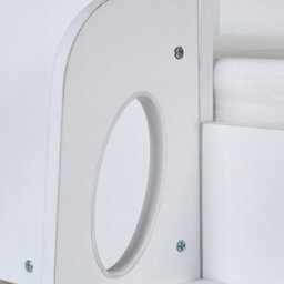 Julian Bowen Orpheus 90Cm Single White And Wood Effect Treehouse Midsleeper Cabin Bed - thumbnail 8