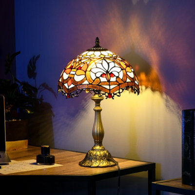 Homcom Antique Table Lamp, For Bedroom Bedside, Bulb Not Included - image 1