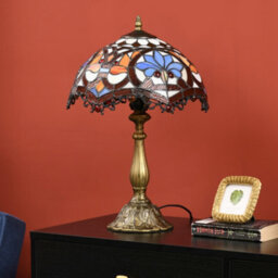 Homcom Antique Table Lamp, For Bedroom Bedside, Bulb Not Included - thumbnail 6