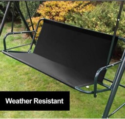 Garden Swing Seat Cover, Chair 2 And 3 Seater, Oxford 900D (Black, 115X48X48Cm) - thumbnail 5
