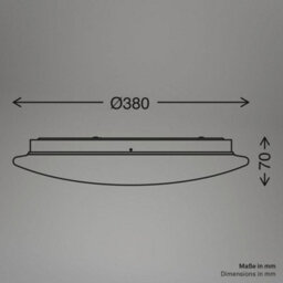 Briloner Led Ceiling Light Flush 2400Lm Floral Design Star Effect 20W 380mm White - thumbnail 9