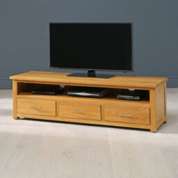 The Furniture Market London Oak Large Widescreen Tv Unit Up To 75 Tv Size - thumbnail 5