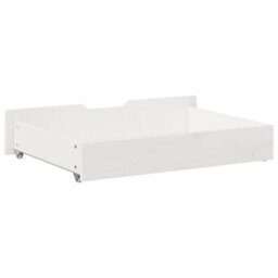 Walplus Under-Bed Drawers 2 Pcs White 80X55X17 Cm Solid Wood Pine - thumbnail 6