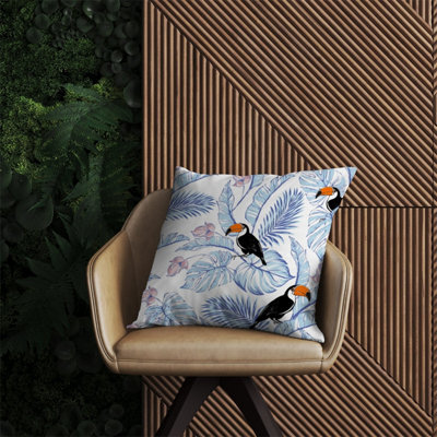 Warren Reed Designer Tropical Toucan Outdoor Cushion 60Cm X 60Cm