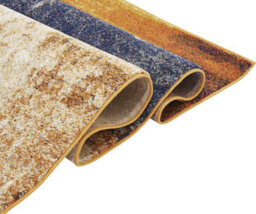 Orange Funky Modern Easy To Clean Abstract Rug For Dining Room-120Cm X 170Cm - thumbnail 6