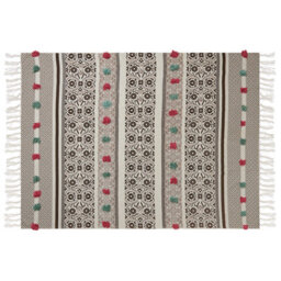 Beliani Blanket Chinsurah Cotton 130 X 180 Cm Brown - thumbnail 4