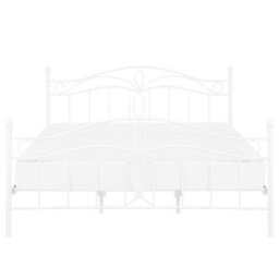 Beliani Bed Metal Antlia 180 X 200 Cm (Eu Super King) White - thumbnail 5