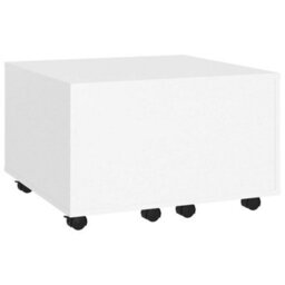 Berkfield Coffee Table White 60X60X38 Cm Engineered Wood - thumbnail 3