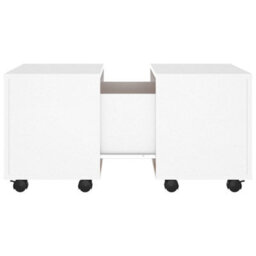 Berkfield Coffee Table White 60X60X38 Cm Engineered Wood - thumbnail 6
