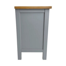 Grey 2-Drawer Bedside Storage Nightstand - thumbnail 4
