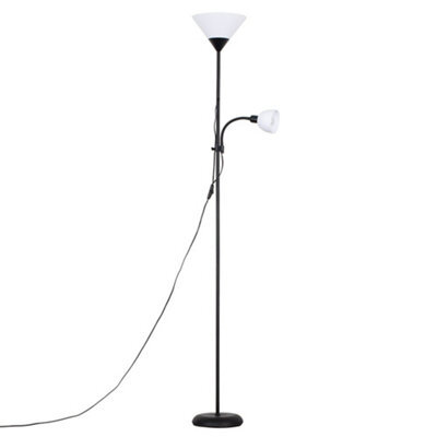 Valuelights Mozz Black Mother And Child Floor Lamp With Cool White Bulbs - image 1