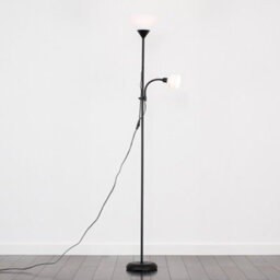 Valuelights Mozz Black Mother And Child Floor Lamp With Cool White Bulbs - thumbnail 4