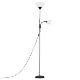 Valuelights Mozz Black Mother And Child Floor Lamp With Cool White Bulbs - thumbnail 1