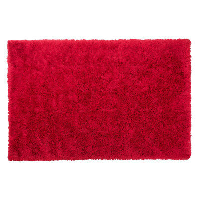 Beliani Shaggygy Rug Cide Red 140 X 200 Cm - image 1