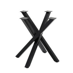 Living And Home Black Criss Cross Metal Table Legs For Diy Coffee Table Dining Table - thumbnail 1