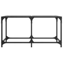 Walplus Coffee Table With Transparent Glass Top 78.5X40X40 Cm Steel - thumbnail 4