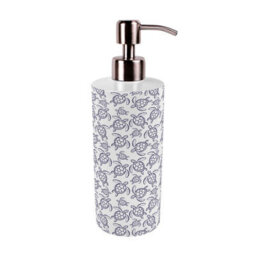 Purely Home Sea Turtles Stainless Steel Soap Dispenser - Navy Blue Pump Action Refillable Bathroom & Kitchen Décor - thumbnail 4