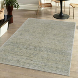 Milano Green Striped Medium Rug, (L)170Cm X (W)120Cm - thumbnail 1