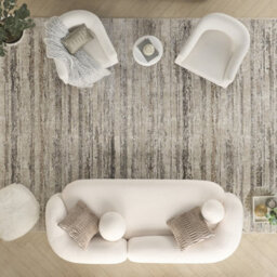 Grey Abstract Modern Living Room Bedroom & Dining Room Rug-160Cm X 221Cm - thumbnail 3